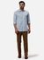 Men Super Slim Fit Solid Medium Khaki Trouser