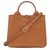 LE ROSEAU SLEEK TOP HANDLE BAG CASHEW
