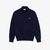 Zipped High Neck Cotton Sweater
