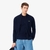 Zipped High Neck Cotton Sweater