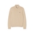 Zipped High Neck Cotton Sweater