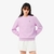 Women's Relaxed Fit Piqué Crew Neck Sweatshirt