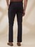 Men Slim Fit Solid Black Trouser