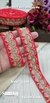 Red Glitter Sequence & Matt Zari Embroidery Lace – 14201-Emb