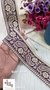 Wine Keri Floral Banarasi Lace
