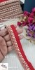 Red Elegance Beaded Border