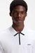 Pique Cotton Polo Shirt with Zip
