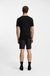Cotton Taul T-Shirt with Striped Jacquard Trim