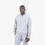Cotton-Terry Zip-Up Sweatshirt With Blue Logo Label