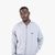 Cotton-Terry Zip-Up Sweatshirt With Blue Logo Label