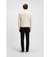 Virgin Wool Zip Cardigan With Contrast Ribbing