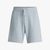 Split-Hem Waffle Cotton Blend Shorts
