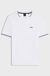 Cotton Taul T-Shirt with Striped Jacquard Trim