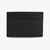 Leather Card Holder with Red-Foil Stacked Logo