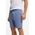 Cotton-Blend Shorts with Piped Trims