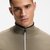 Zip-Neck Mixed-Knit Cotton Sweater