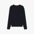 Slim-Fit Cotton Sweater with Contrast Logo