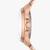 Rose Gold Stainless Steel Round Watch