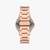 Rose Gold Stainless Steel Round Watch