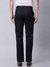 Men Tailored Fit Solid Black Trouser