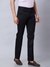Men Tailored Fit Solid Black Trouser