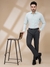 Men Contemporary Fit Structure Medium Green Shirt