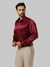 Men Slim Fit Solid Dark Maroon Shirt