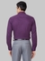 Men Slim Fit Solid Dark Violet Shirt