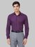 Men Slim Fit Solid Dark Violet Shirt