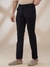 Men Slim Fit Solid Black Trouser