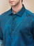 Men Slim Fit Printed Fancy Petrol Shirt