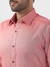 Men Slim Fit Solid Dark Red Shirt