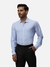 Men Slim Fit Checkered Medium Blue Shirt
