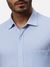 Men Slim Fit Checkered Medium Blue Shirt