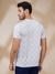 Men Slim Fit Printed White T-Shirt