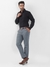 Men Slim Fit Checkered Black Shirt