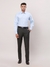 Men Contemporary Fit Solid Medium Blue Shirt