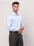 Men Contemporary Fit Solid Medium Blue Shirt