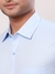 Men Contemporary Fit Solid Medium Blue Shirt