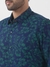 Men Regular Fit Printed Dark Green Shirt