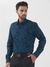 Men Regular Fit Printed Dark Green Shirt