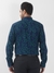 Men Regular Fit Printed Dark Green Shirt