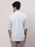 Men Contemporary Fit Checkered Medium Blue Shirt