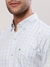Men Contemporary Fit Checkered Medium Blue Shirt