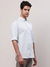 Men Contemporary Fit Checkered Medium Blue Shirt