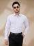 Men Contemporary Fit Striped Light Blue Shirt