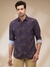 Men Slim Fit Printed Dark Blue Shirt