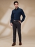 Men Regular Fit Structure Fancy Green Shirt