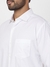 Men Slim Fit Solid White Shirt