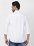 Men Slim Fit Solid White Shirt